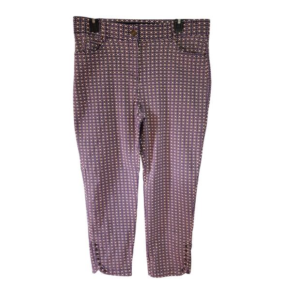 Verve Blue Blue Straight Leg Stretch Pants Stretch Waistband Pants Size 14 - Picture 1 of 4